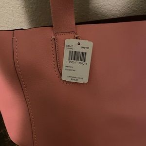 Pink coach leather tote nwt $268. Never used